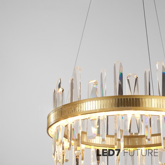 Loft Industry Modern - Glass Blades Chandelier